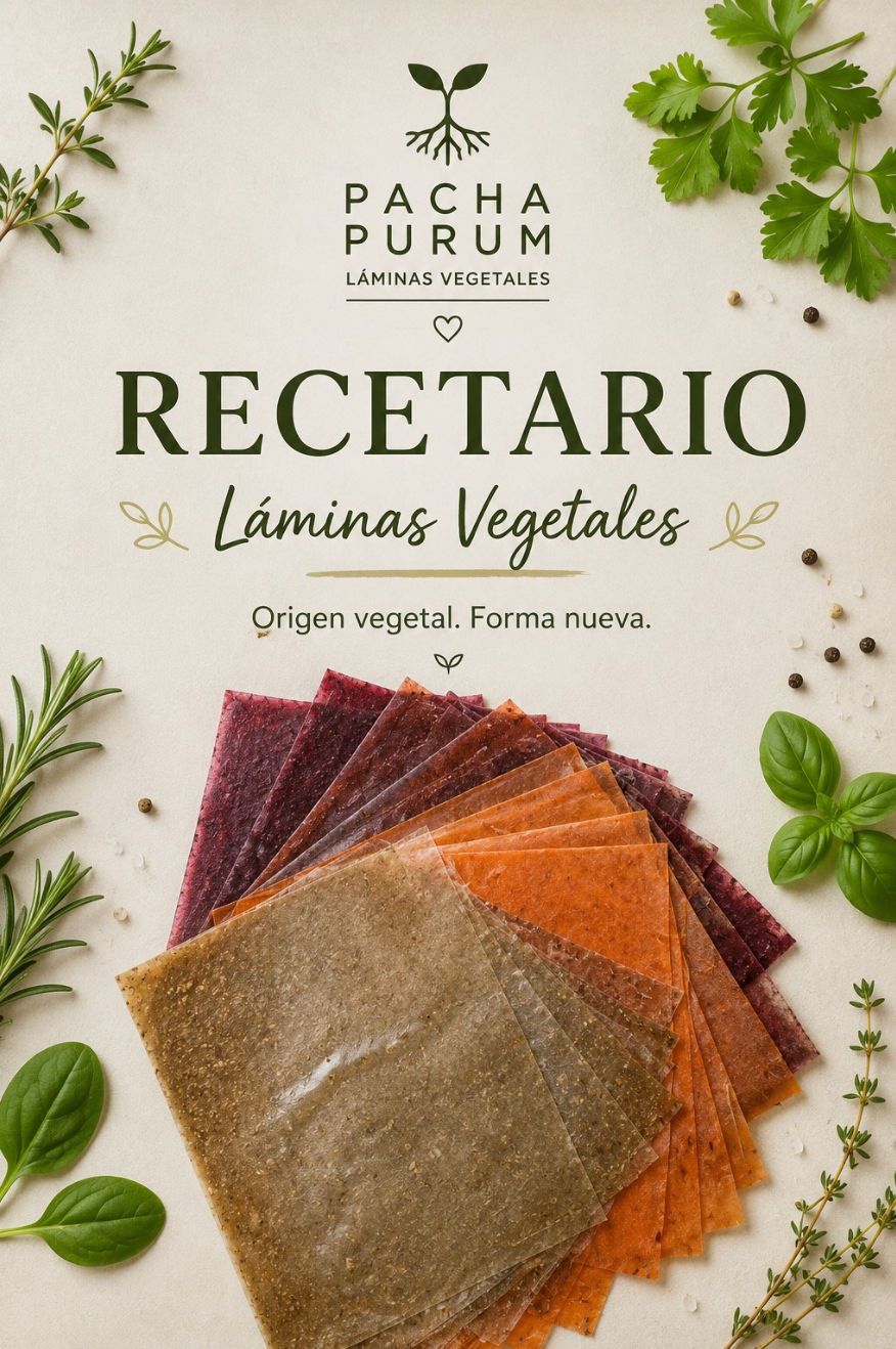 Recetario Láminas Vegetales Pacha Purum